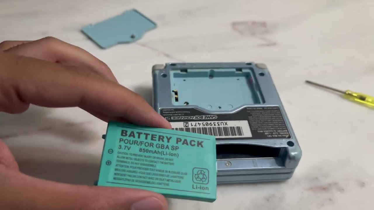 Tech Review #2 Gameboy Advance SP Battery Replacement.