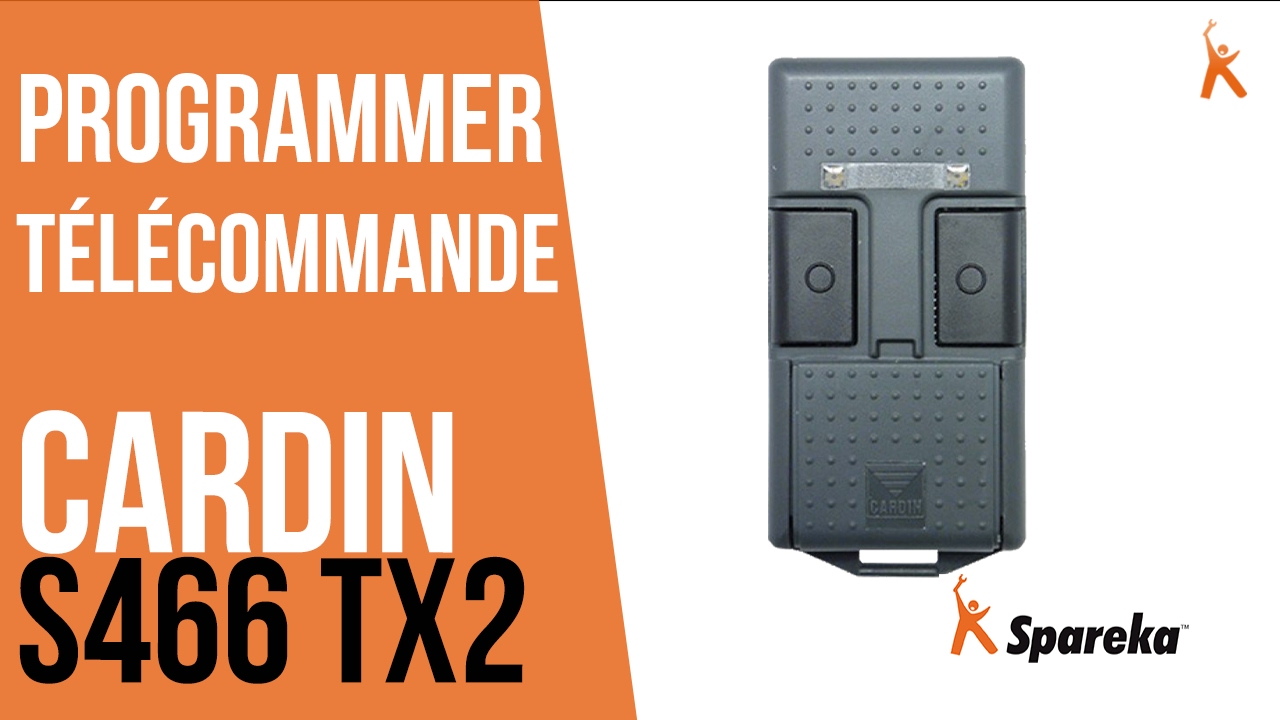 Comment programmer sa télécommande de portail Cardin S466 TX2 ?