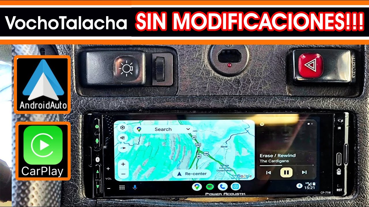 Moderniza tu vocho con Android Auto / Apple Car Play!! - Power Acoustik CP-71W | VochoTalacha