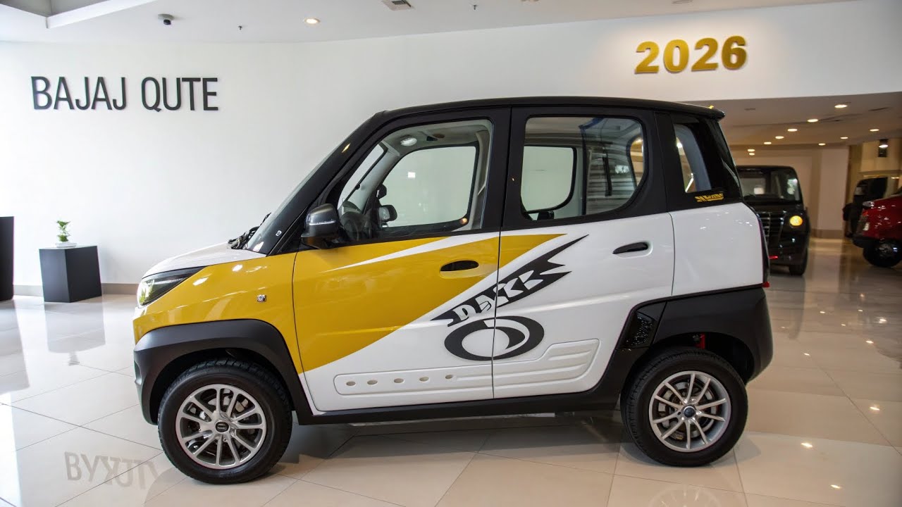 Новый Bajaj Qute 2026 года (индийский умный микроавтомобиль). Цена, пробег, характеристики и обзо...