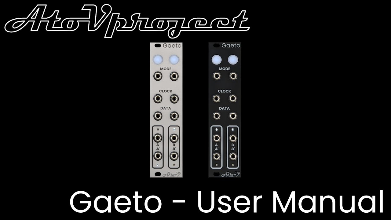 AtoVproject Gaeto - User Manual