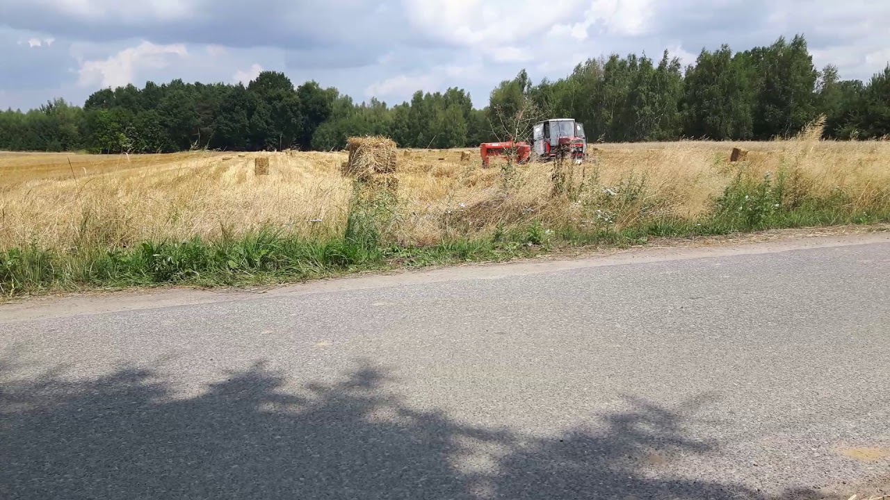 Ursus 912 i prasa Z-224 prasowanie żytniej słomy 2019