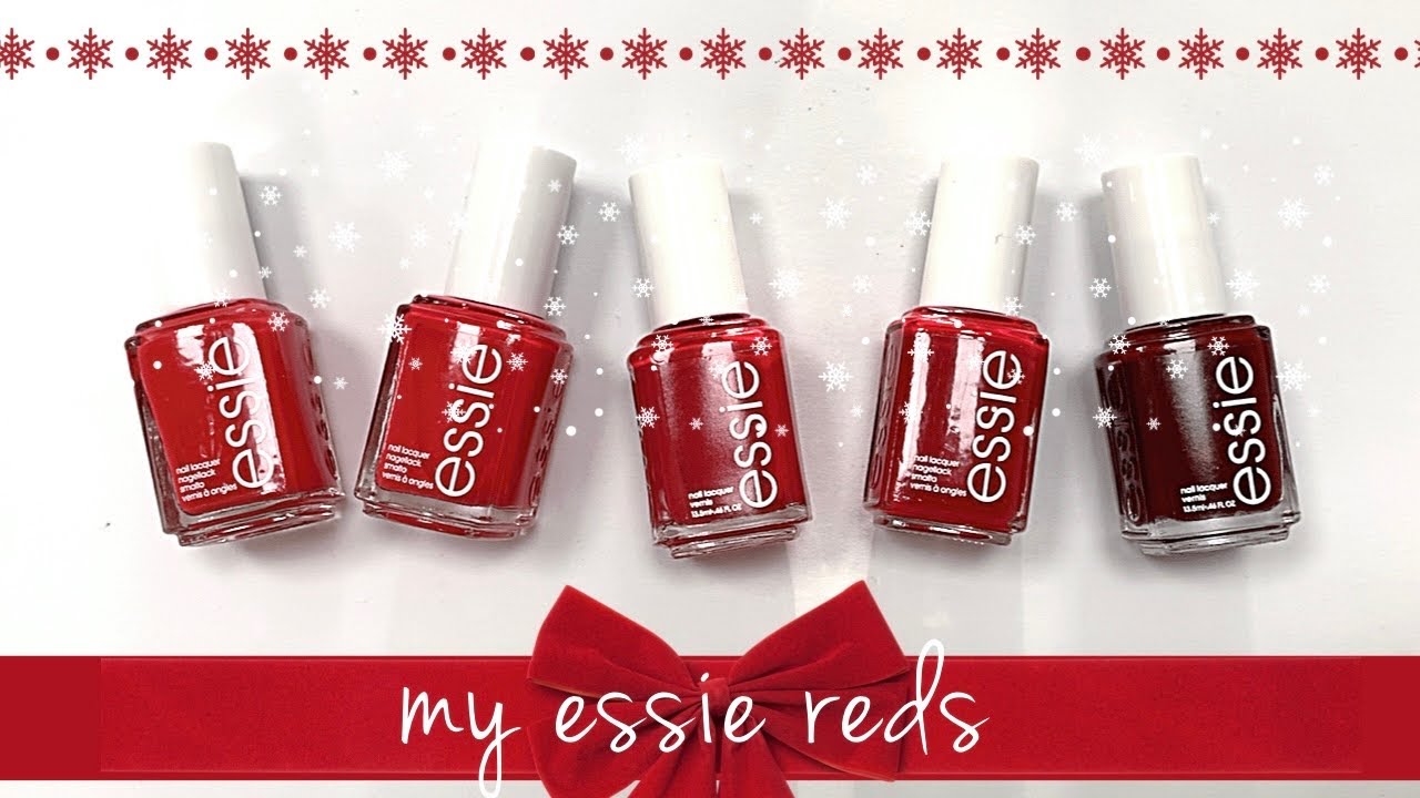 My Essie Red Polishes ❤️♥️🍒🎁🍷💃🏻