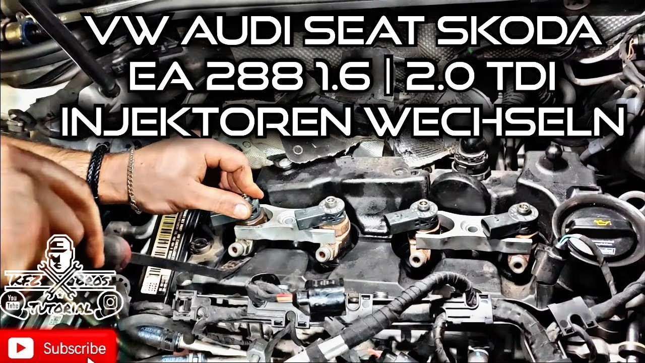 VW AUDI SEAT SKODA | EA288 1.6 2.0 TDI | Injektor wechseln | Codieren | Drehmomentwerte | Injector