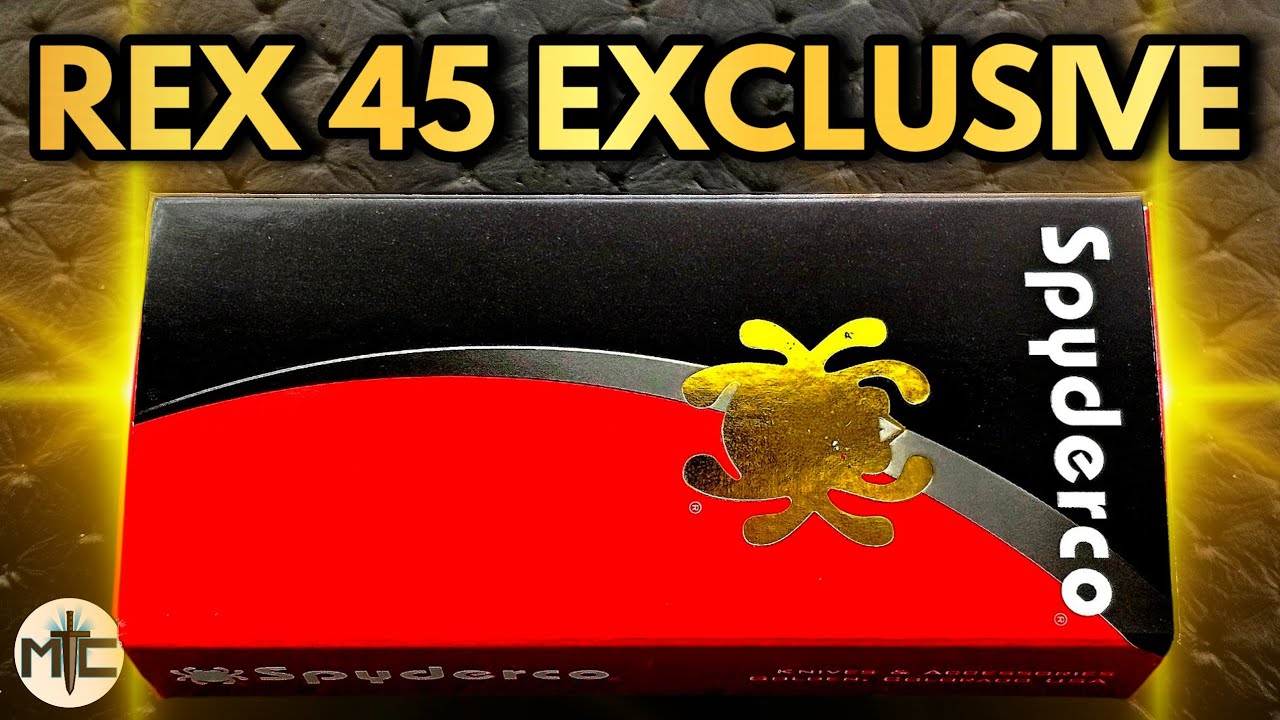 A NEW CPM REX 45 EXCLUSIVE SPYDERCO KNIFE JUST LANDED!
