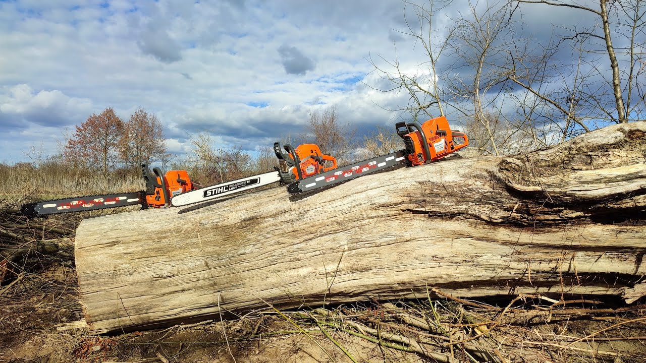 River side intervention with Husqvarna 395xp, 592xp and 390xp !!!