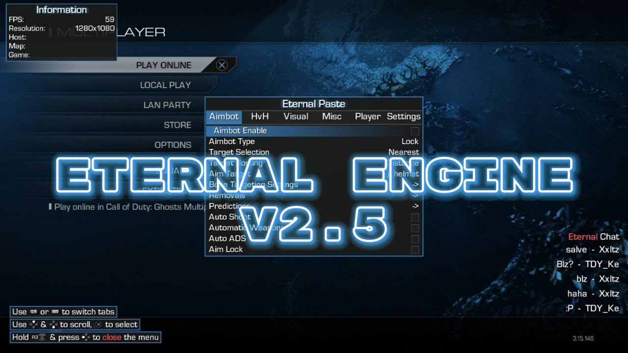 COD Ghosts [1.16] Eternal Engine v2.5 Cracked CFW/HEN