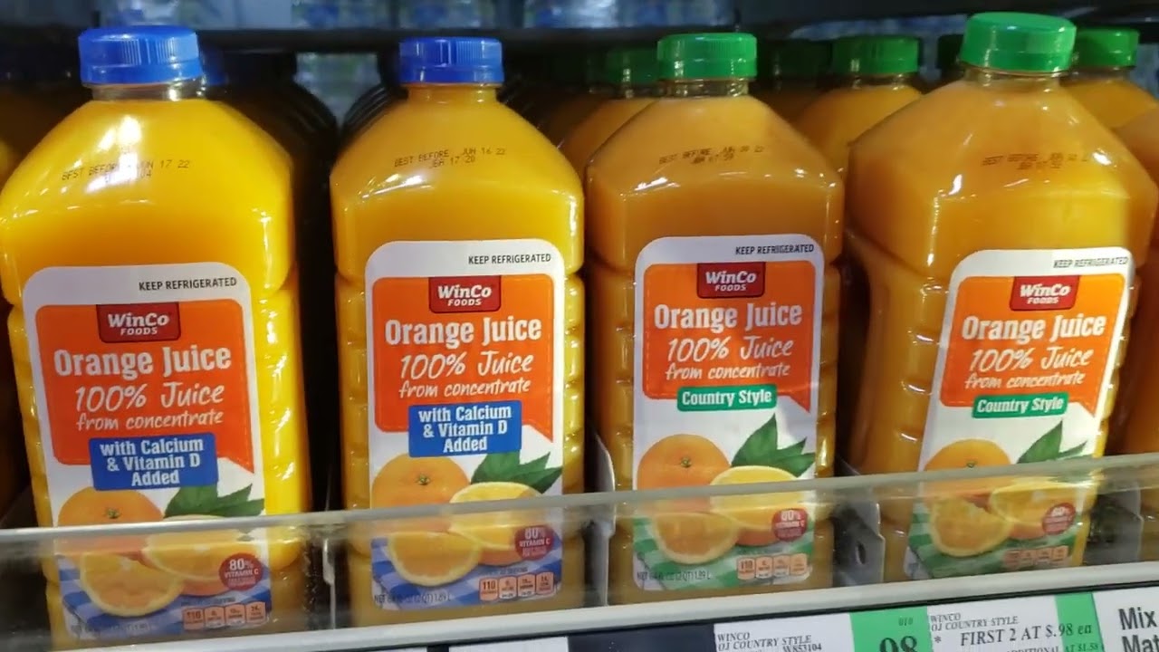64oz 100% orange juice in Utah $0.98
