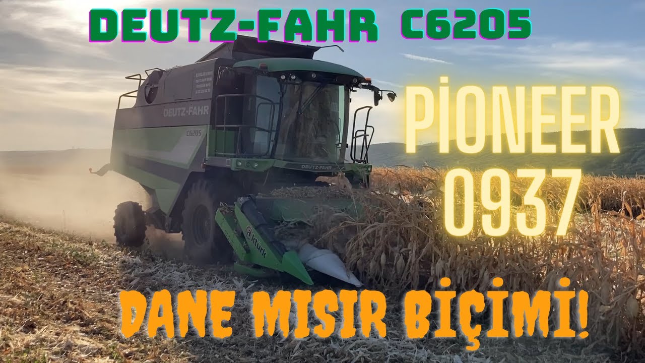 PİONEER 0937 DANEMISIR BİÇİMİ 2022 ESKİŞEHİR/BEYAZALTIN KÖYÜ DEUTZ FAHR C6205 #pioneer0937#corn
