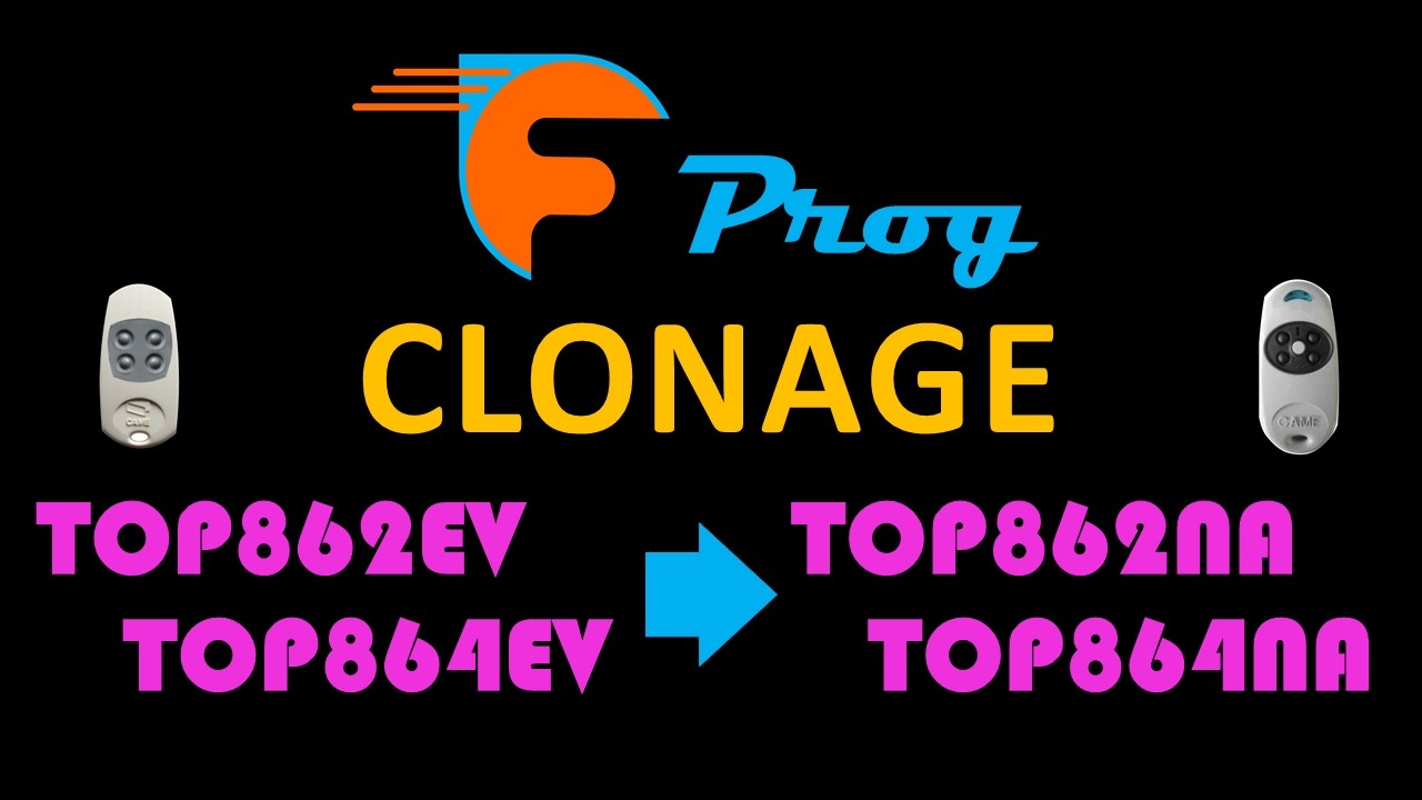 Comment copier une t&eacute;l&eacute;commande TOP-862EV ou TOP-864EV vers TOP-862NA ou TOP-864NA CAME