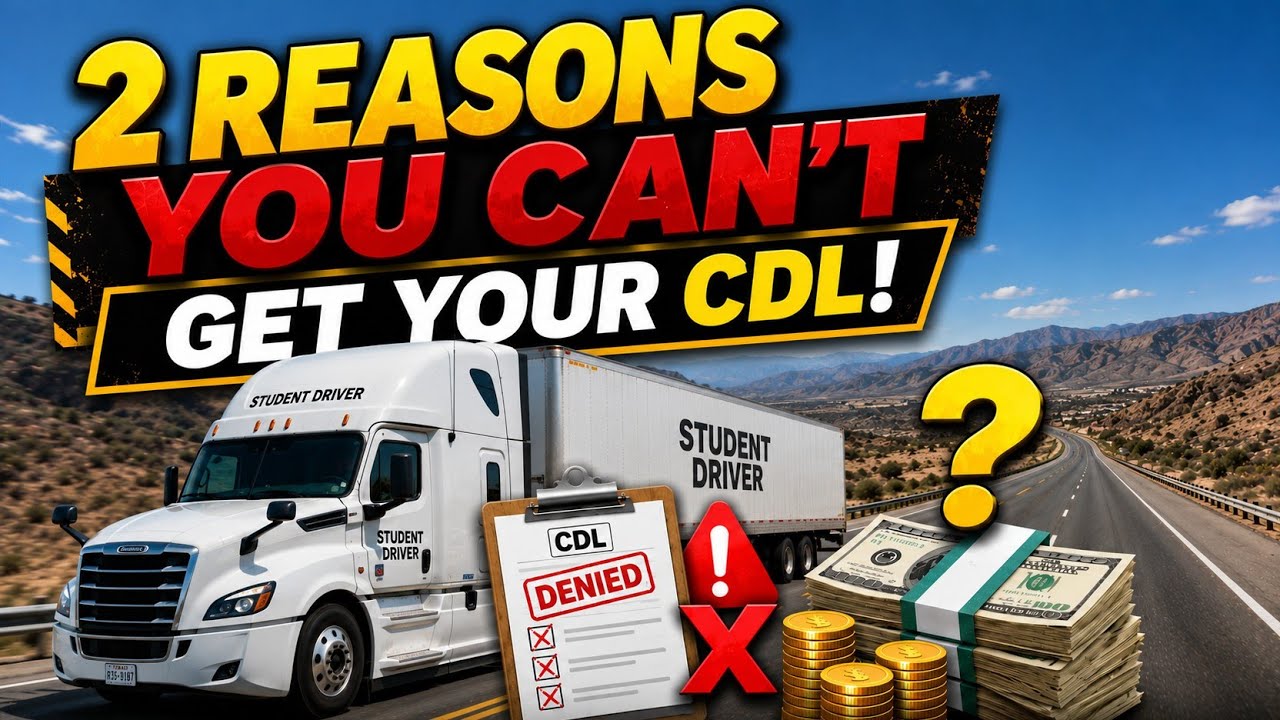 Pass Your CDL Test the First Time – Avoid These 2 Mistakes
