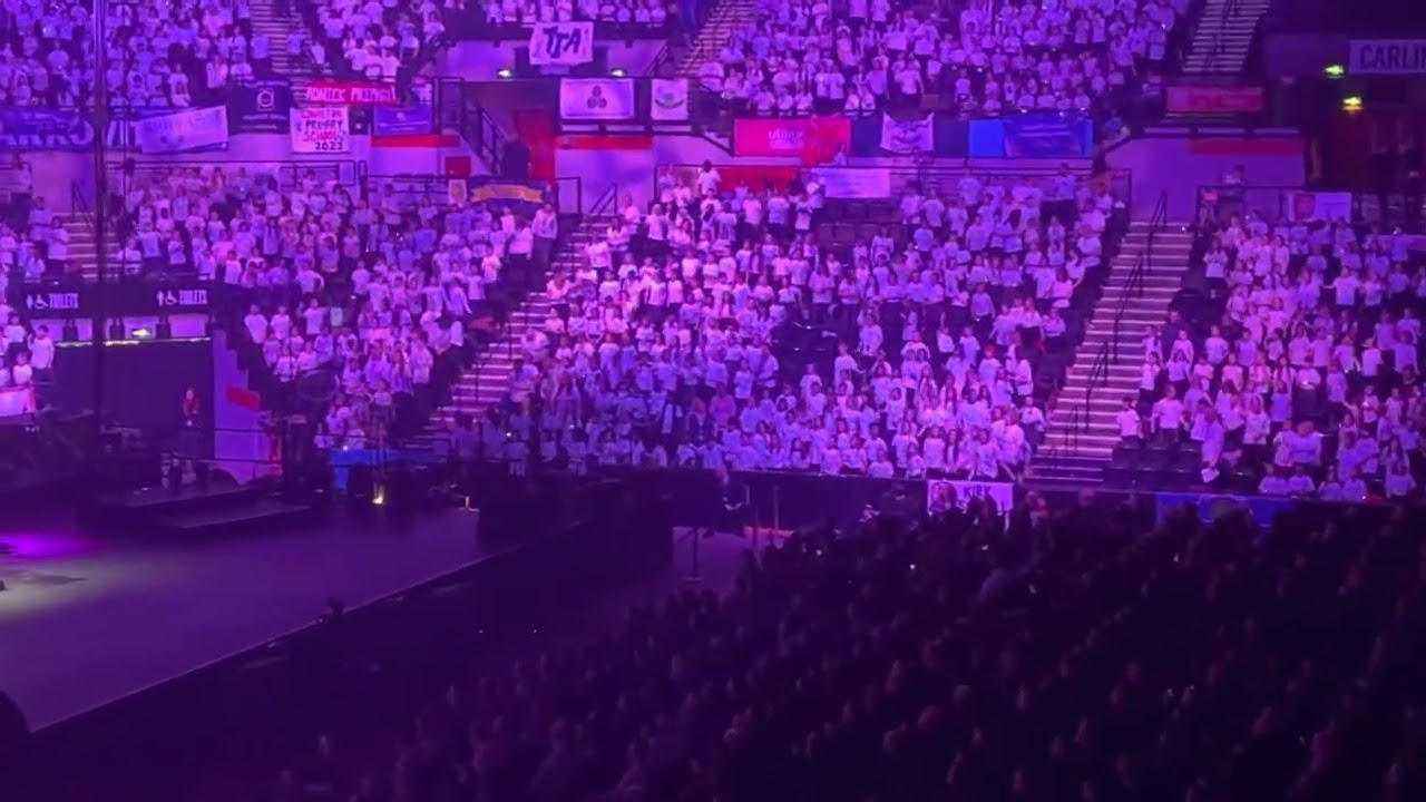 Young Voices 2023 - Trolls Pop Medley - 8/2/23 - Choir of 4000+ Children Singing at Sheffield Arena