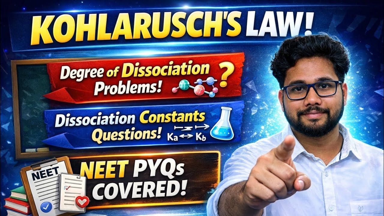 KOHLRAUSCH'S LAW (Theory + problems) 