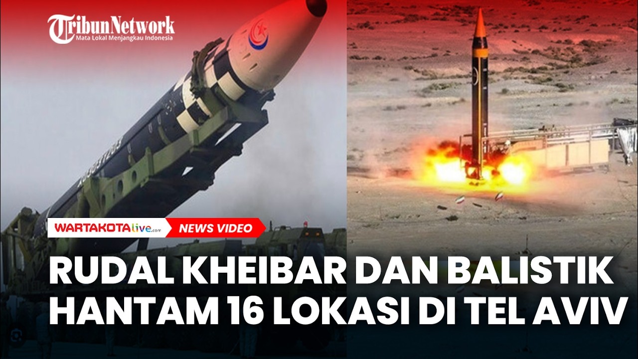 Rudal Kheibar dan Balistik Menghantam 16 lokasi di Tel Aviv