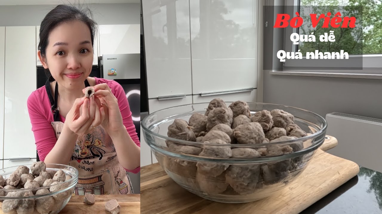 Làm BÒ VIÊN DAI GIÒN tại nhà quá dễ và quá nhanh.
