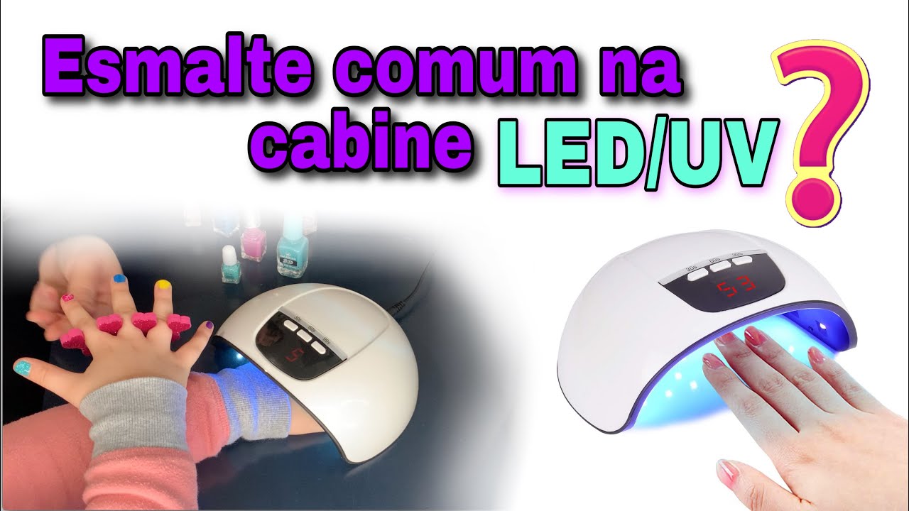 Esmalte comum na cabine LED/UV?
