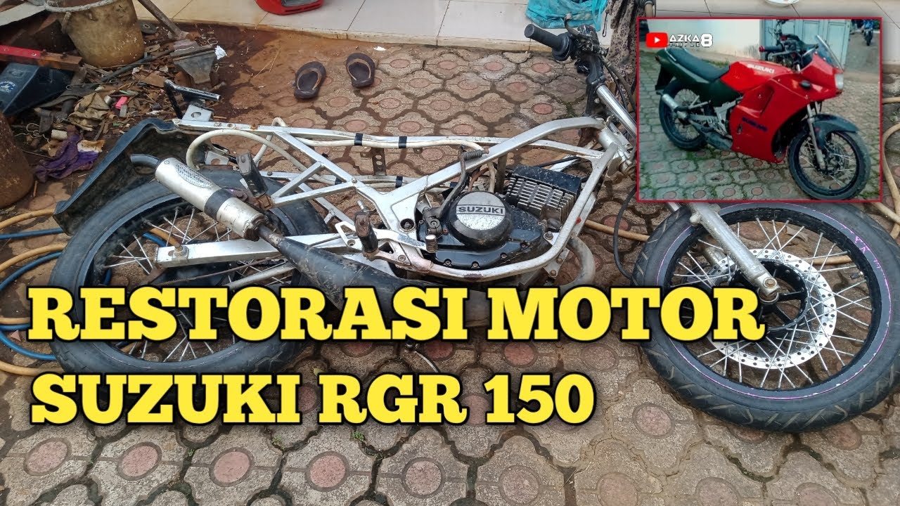 RETORASI FULL MOTOR SUZUKI RGR 150