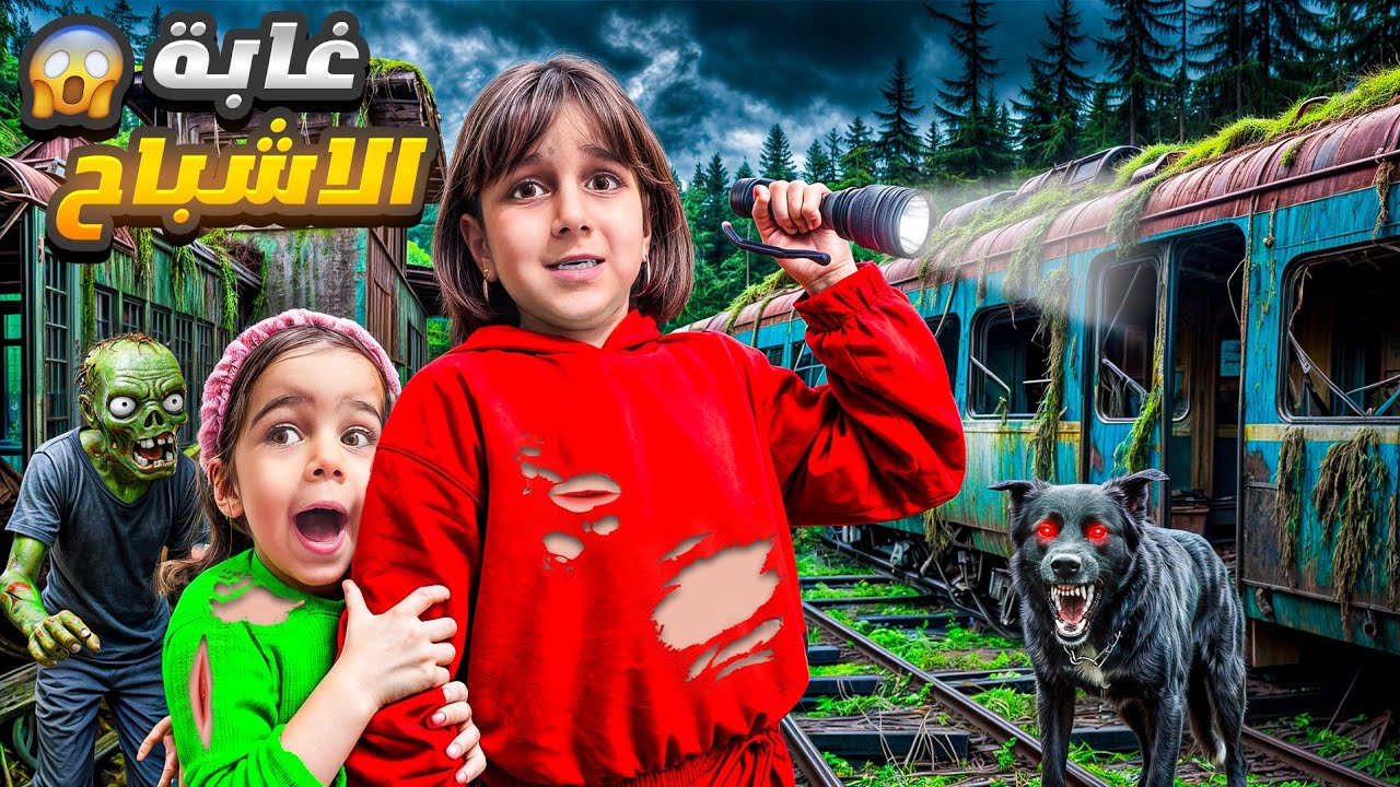 رحنا غابة الأشباح وقضينا ليلة كتير مرعبة /دهب وألماس خافوا كتير😭