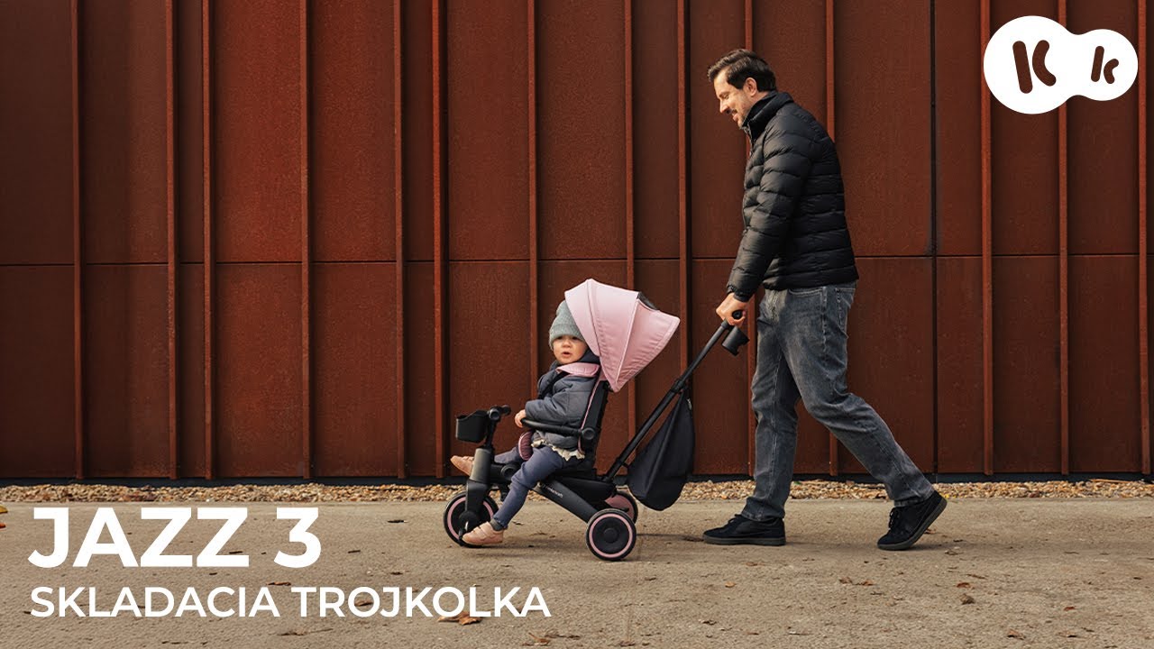 Kinderkraft JAZZ 3 – skladacia trojkolka | 6 režimov