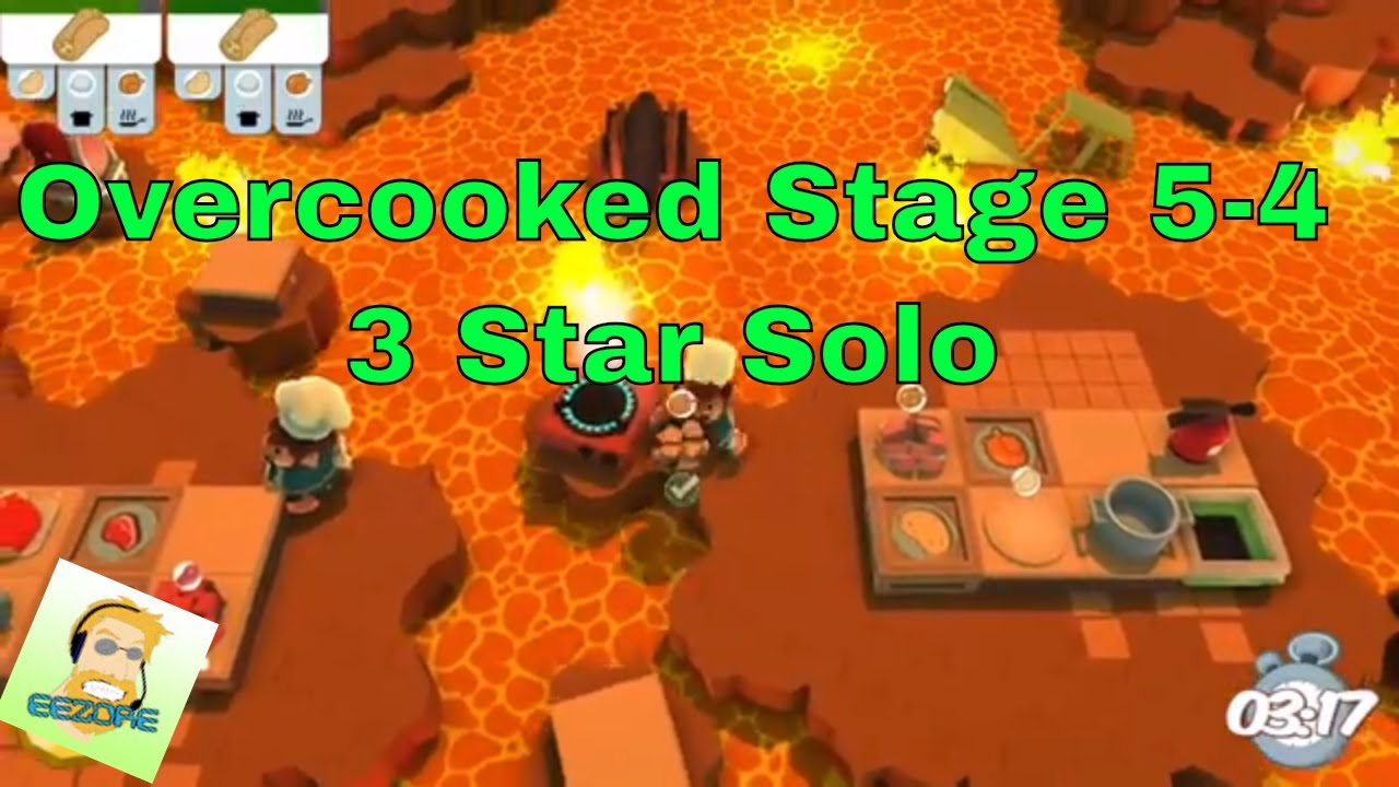 Overcooked stage 5-4 3 star Solo