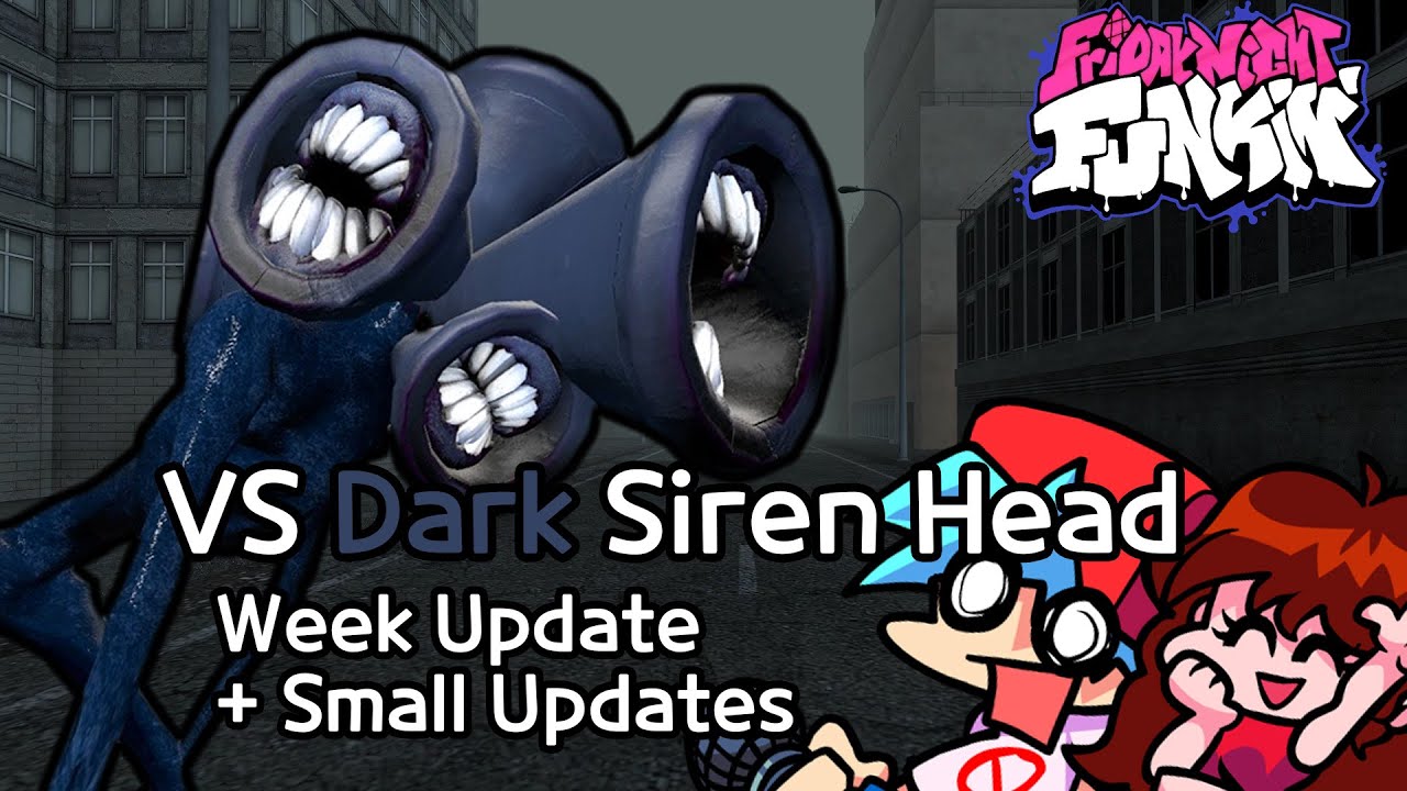 VS Dark Siren Head Week + Cutscene, small Updates | Friday Night Funkin'