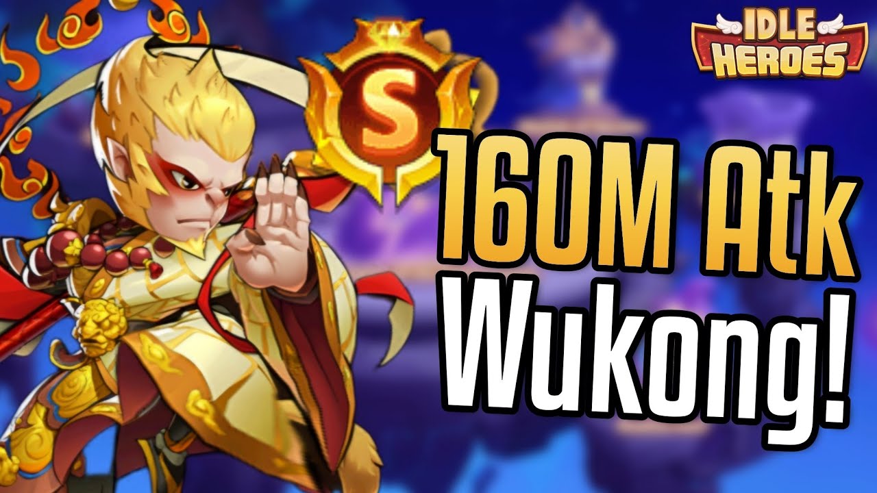 S-Tier Wukong Dominates: 165M Attack Crushes SL40 & Reigns in PvP! - Idle Heroes