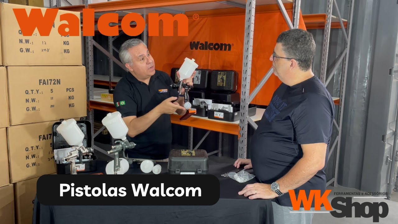 Pistolas de Pintura Walcom - Explicação e Lançamentos - X-LIGHT, CARBONIO E GENESI 2023