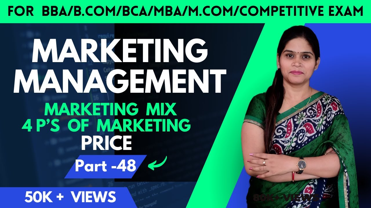 Price | Marketing Management | Marketing Mix | 4 P's Of Marketing | Marketing | BBA | B.Com | MBA |