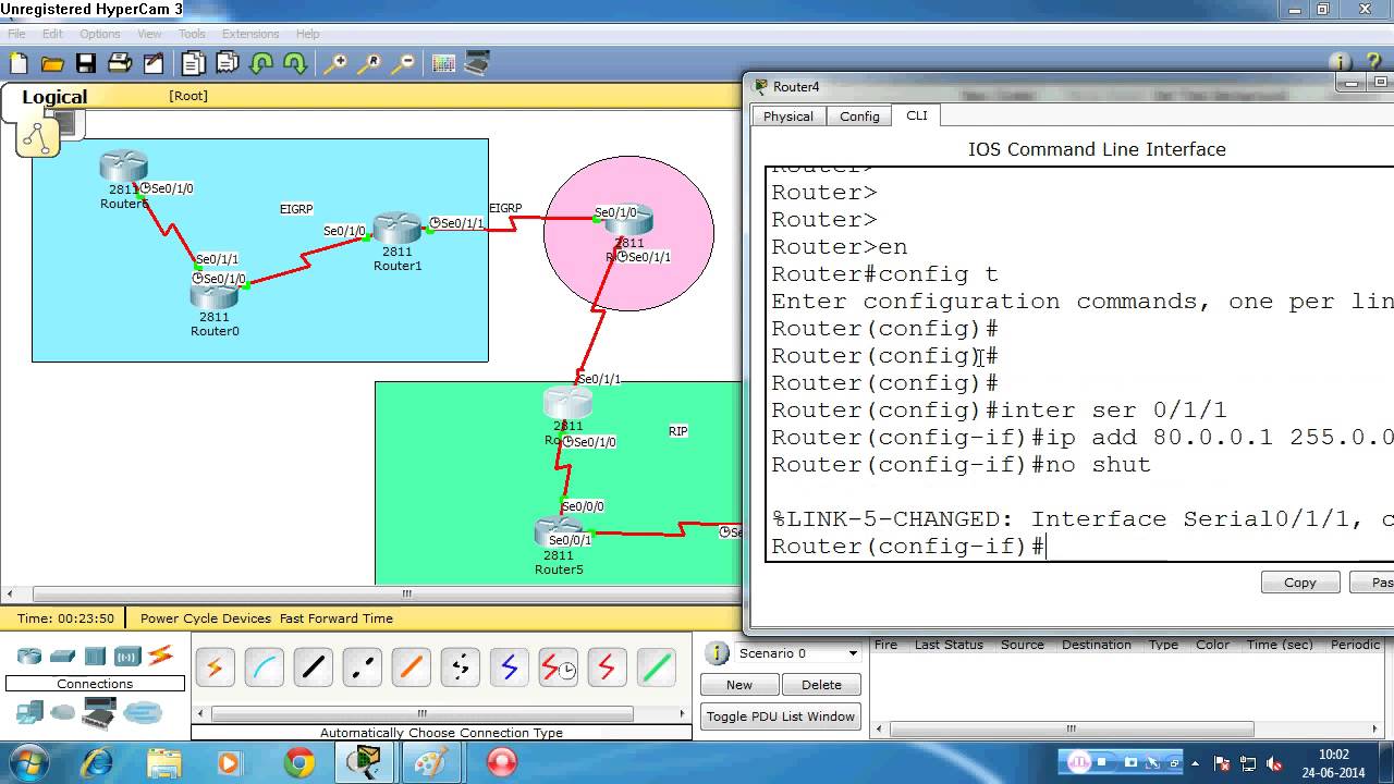 Configuring RIP OSPF and EIGRP Redistribution in Cisco Packet Tracer part 2