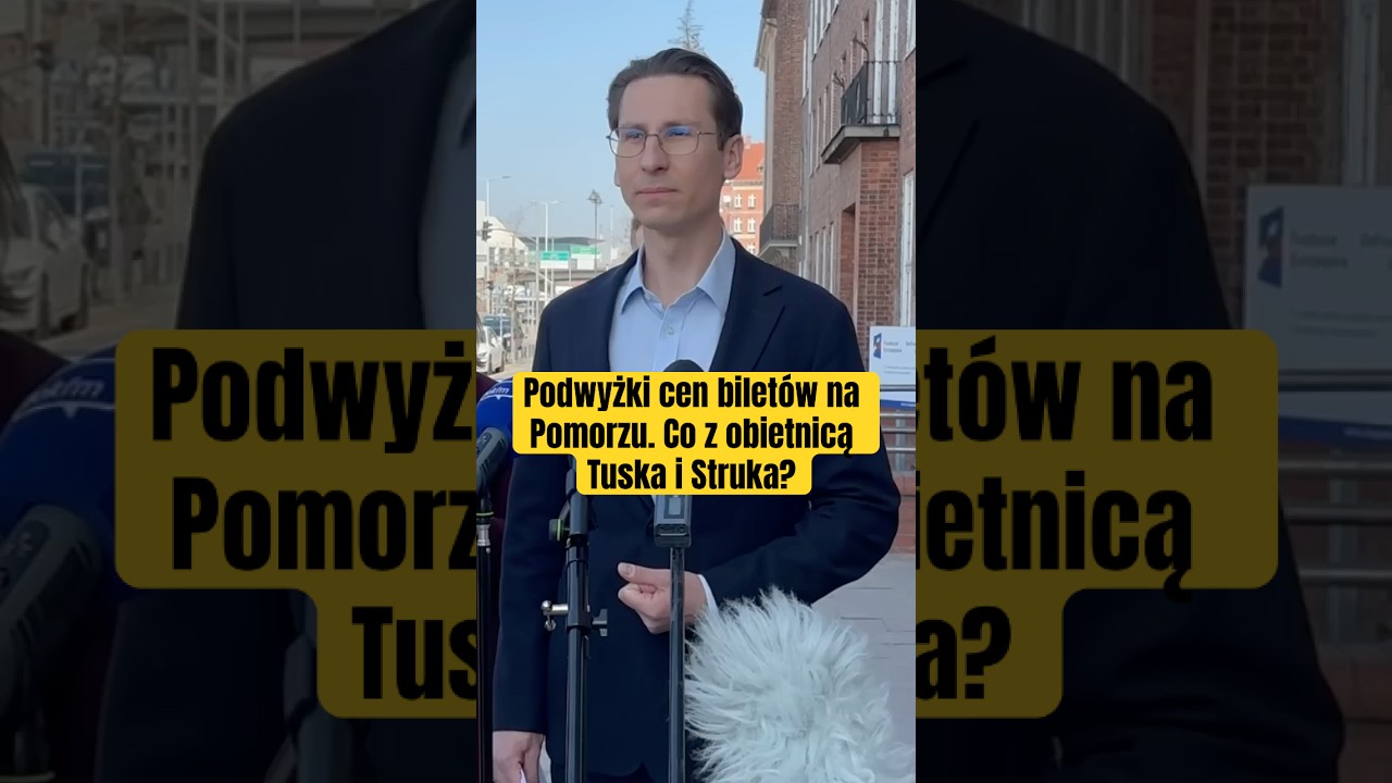 📈🚆Podwyżki cen bilet&oacute;w na Pomorzu. Co z obietnicą Tuska i Struka na 0% VAT na transport publiczny?