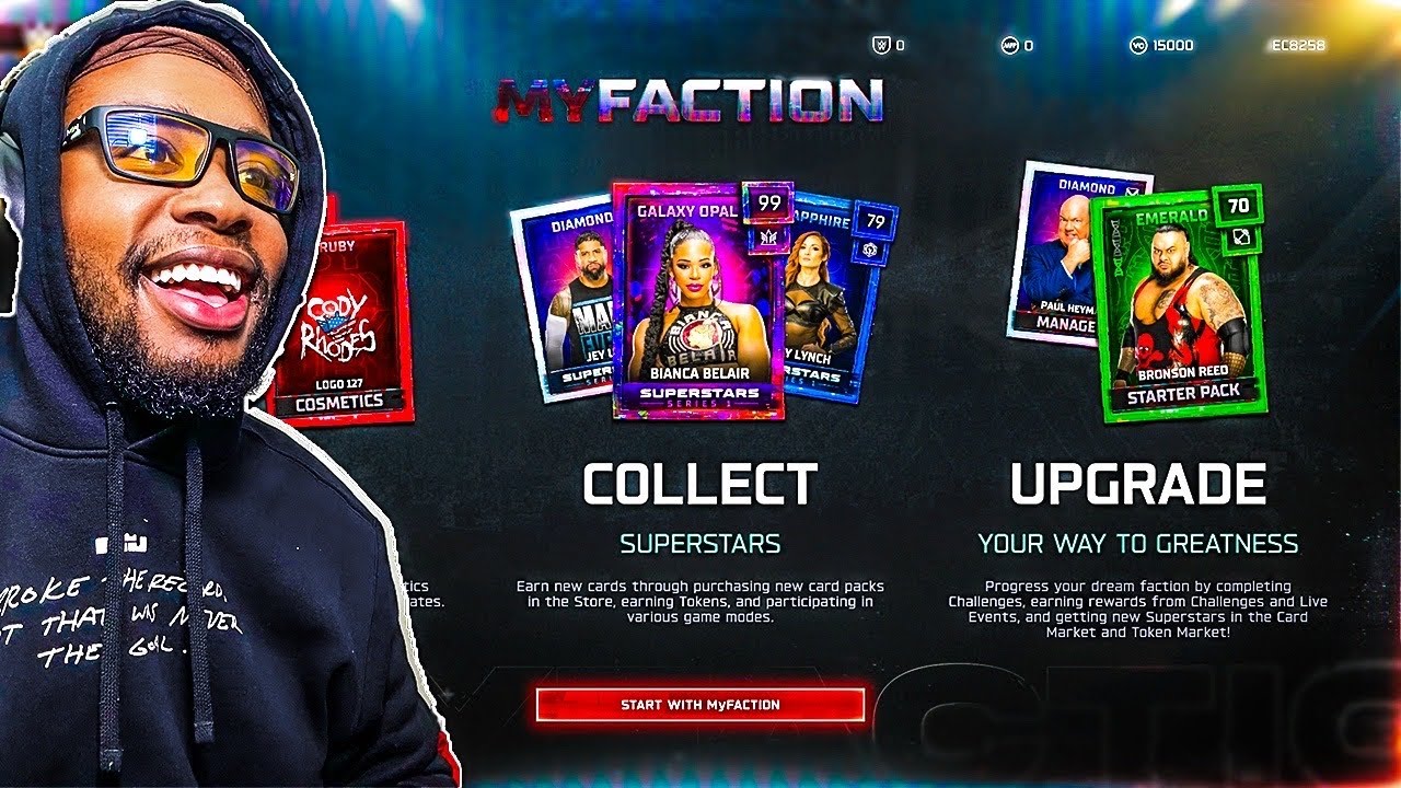 Стартовый набор и обзор WWE2K25 «Моя фракция» (БЕСПЛАТНАЯ КАРТА ПЕРСОНА)