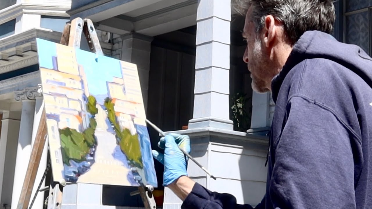 CITYSCAPE PAINTING plein air SAN FRANCISCO