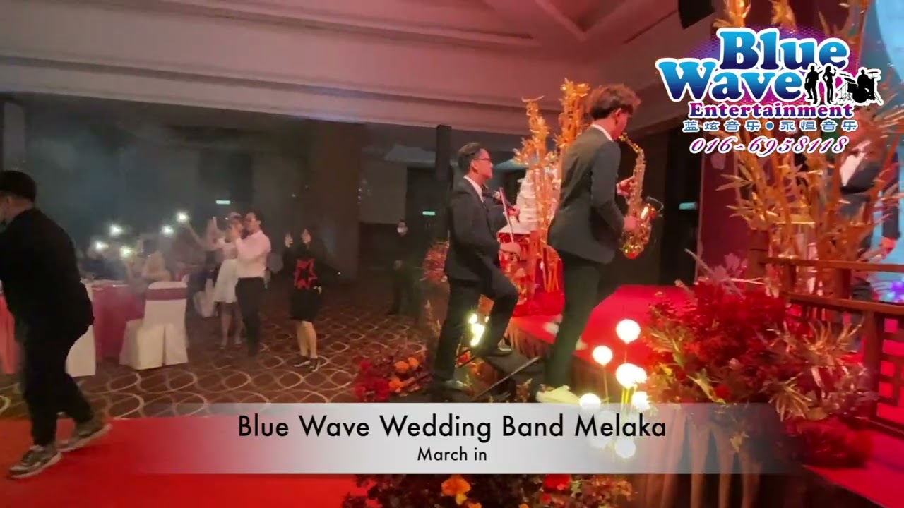 Blue Wave Wedding Live Band Melaka - Violin Saxophone March In