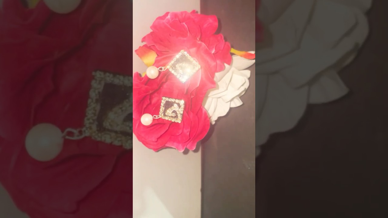 Korean style earings #makingearrings #diy #earrings #DIY-Craftyshivani #youtubeshorts #handmade