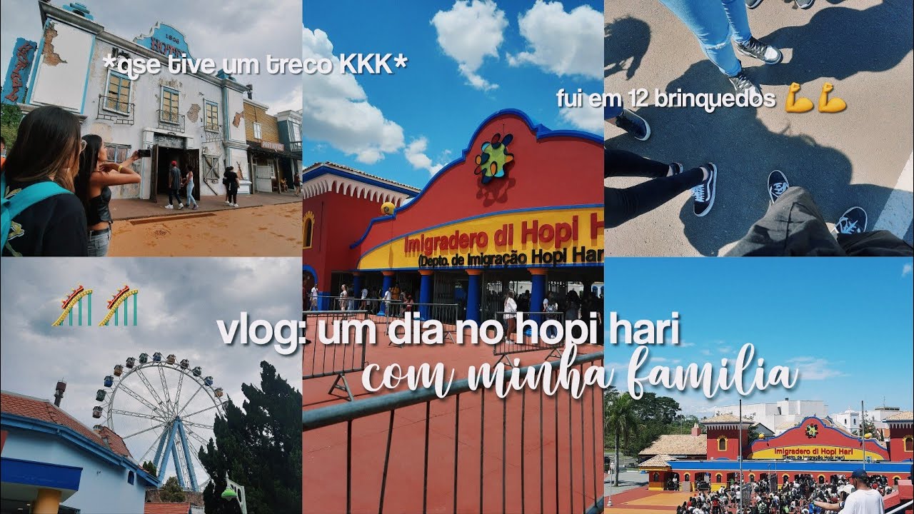 VLOG: um dia comigo no hopi hari - parque de diversões 🥳🎢