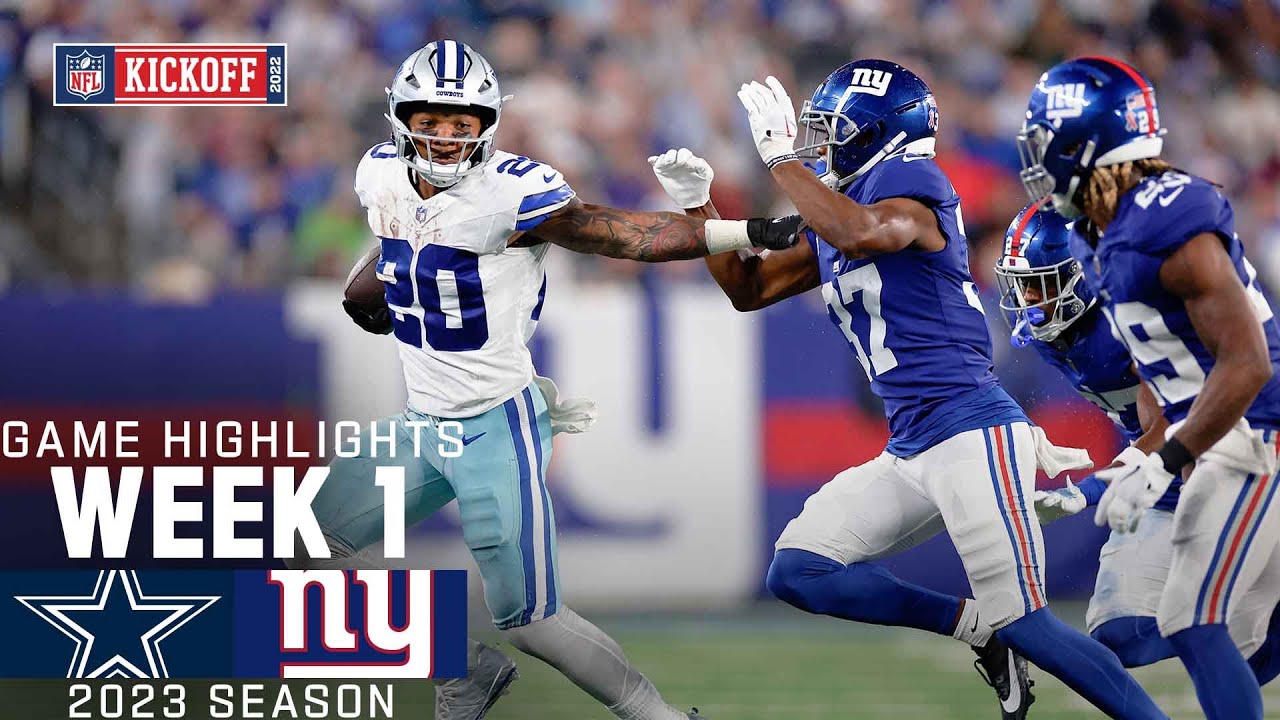 Dallas Cowboys vs. New York Giants | 2023 Week 1 Game Highlights
