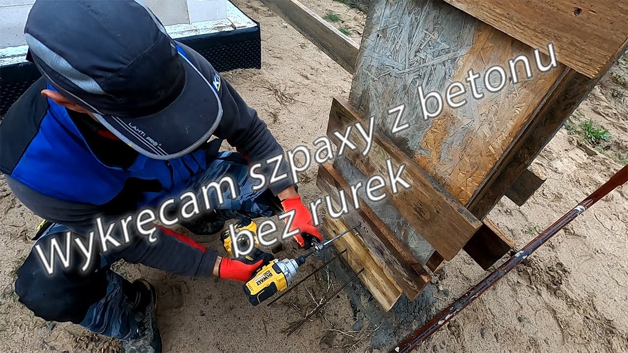 Jak wykręcają się szpaxy z betonu bez rurek? Jak wyszły słupy?Strop na poprzedniej budowie puszczony