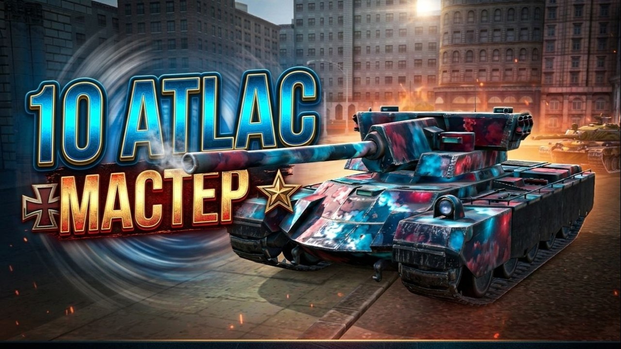 НОВЫЙ ТЯЖ AC 10 ATLAC  МАСТЕР   #worldoftanksblitz #gaming