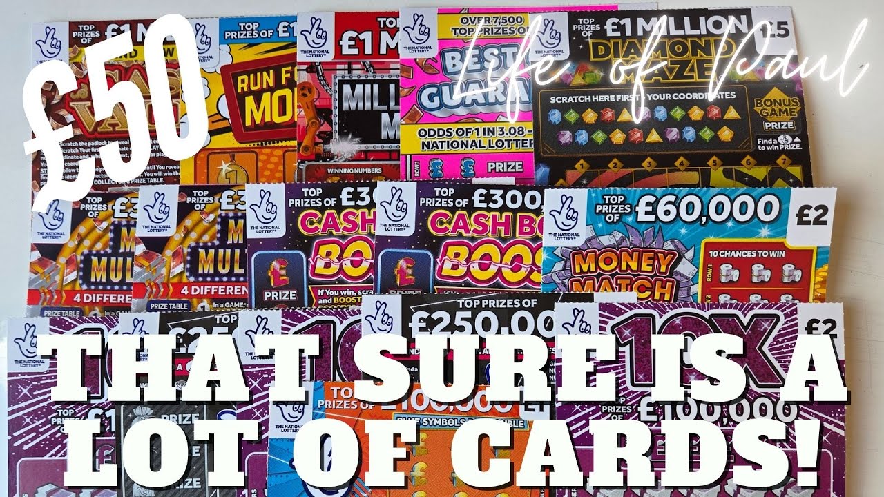 £50 mix of scratch cards, maybe today will be the day I win big!