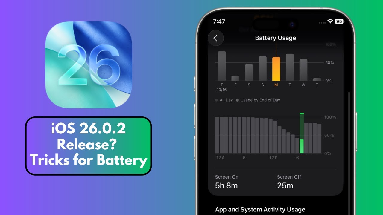 Скоро iOS 26.0.2 &mdash; увеличьте время работы аккумулятора с помощью советов и рекомендаций