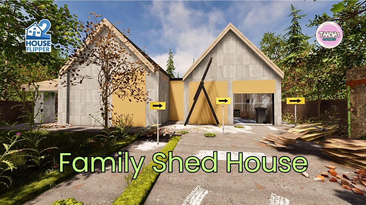 House Flipper 2 | Family Shed House| Modern Scandinavian Style| Community content |  No Commentary