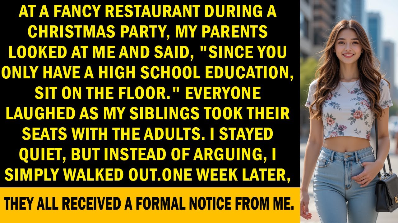 My Parents Made Me Sit on the Floor at Christmas Dinner&mdash;Because I&rsquo;m &lsquo;Just&rsquo; a High School Graduate.