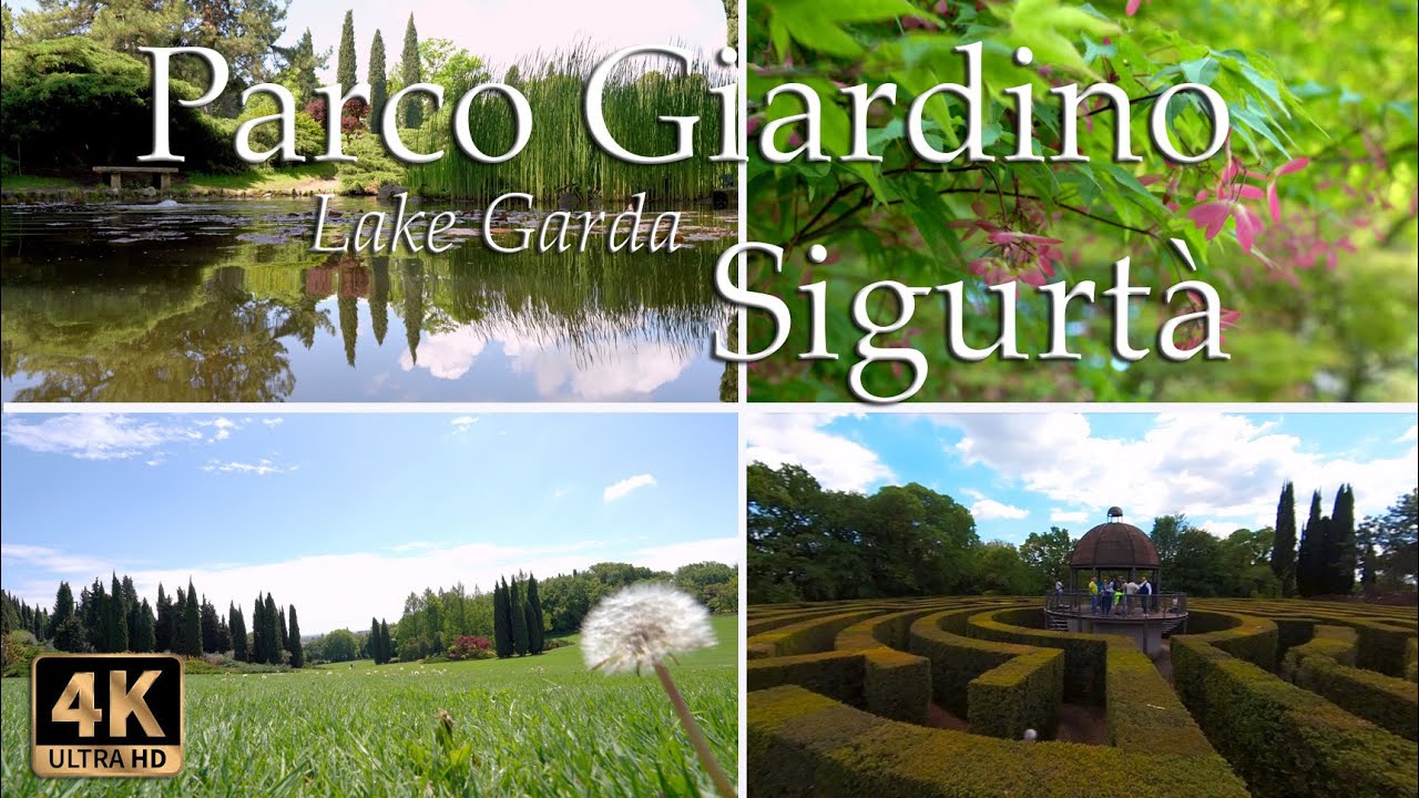 Parco Giardino Sigurtà, Lake Garda - Italy Walking Tour (Ambient Audio)