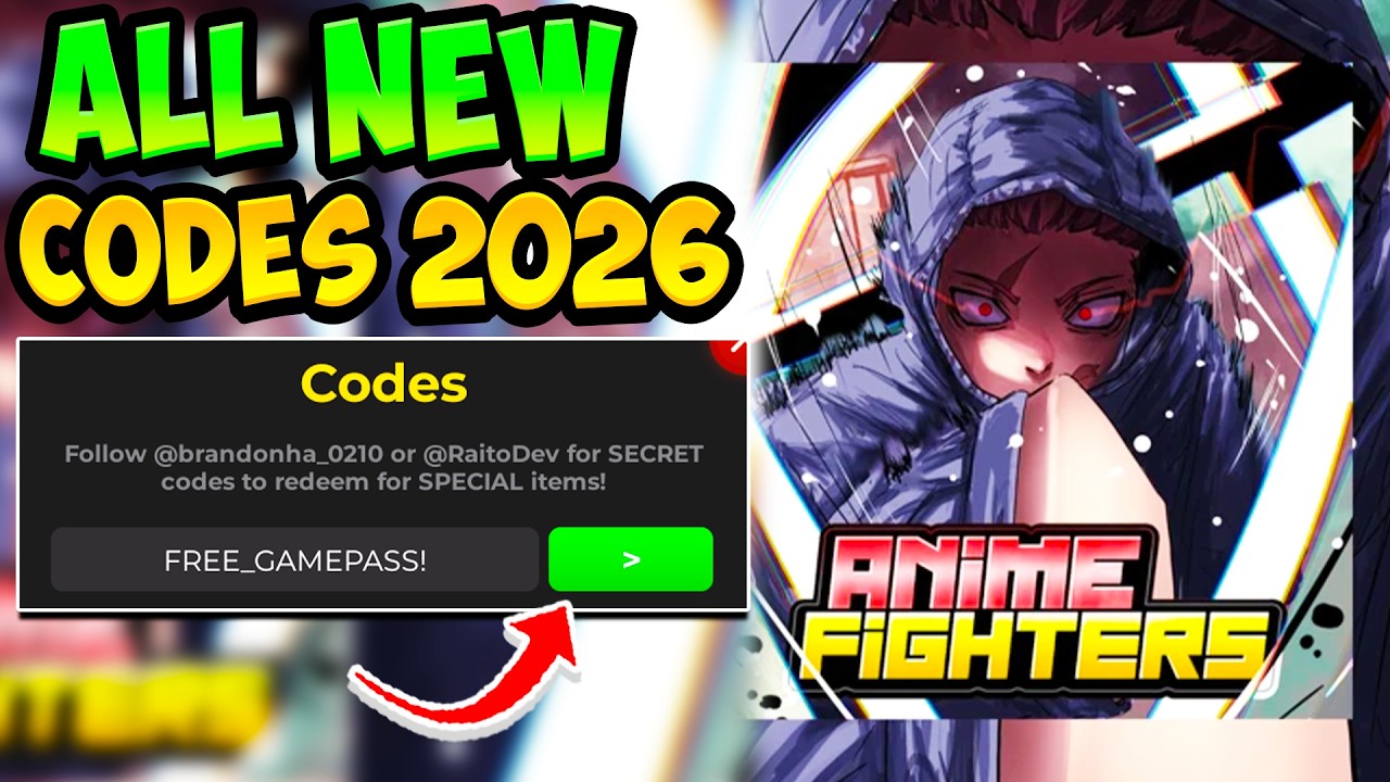 ВСЕ РАБОЧИЕ КОДЫ ДЛЯ ANIME FIGHTERS SIMULATOR ROBLOX - Коды для Anime Fighters Simulator 2026! (О...
