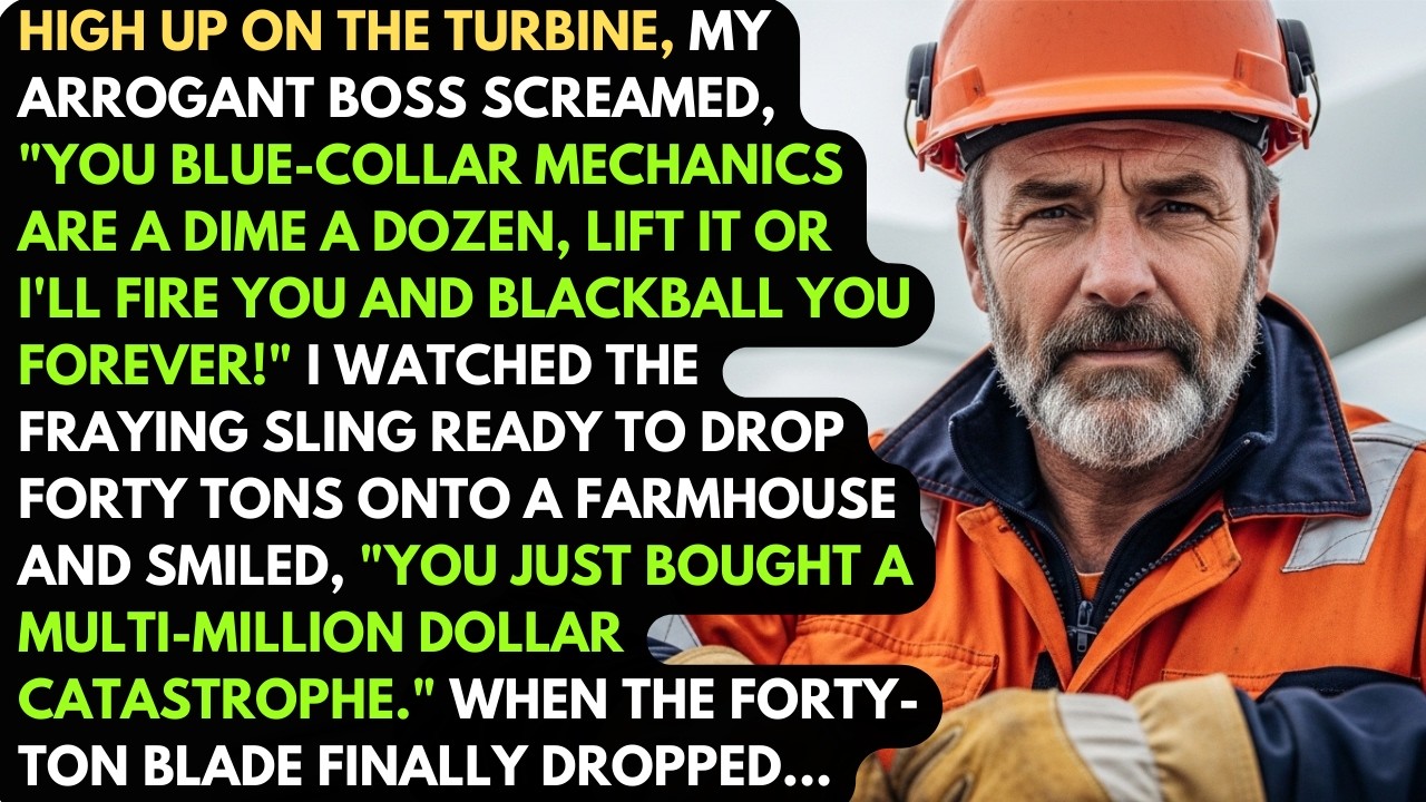 High Up On The Turbine, My Arrogant Boss Yelled 