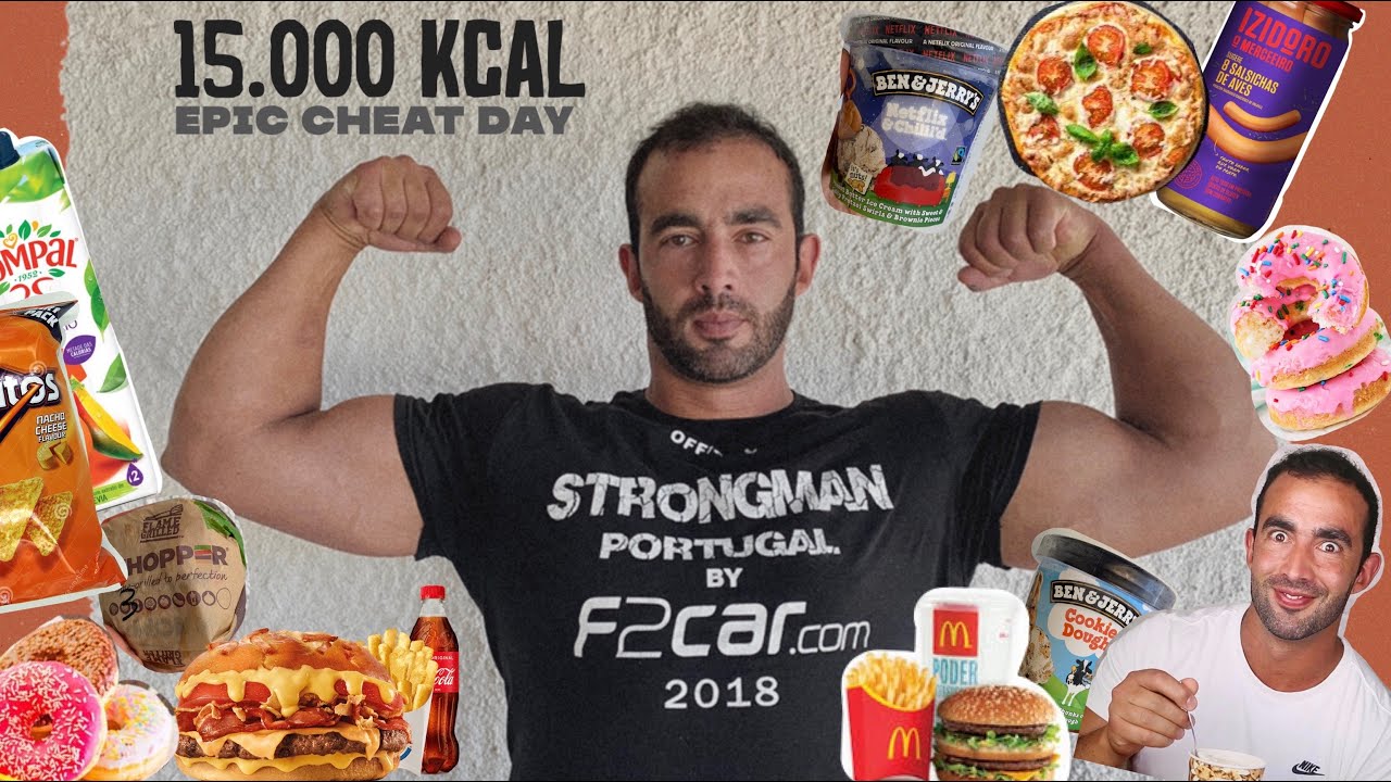 DESAFIO | 15.000 Calorias - Dia do Lixo do meu namorado! (Cheat Day)