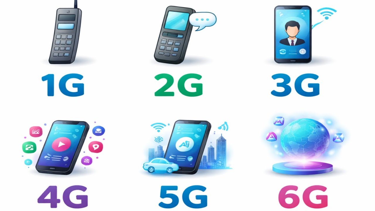Every Mobile Networks evolution Explained from 1G -6G