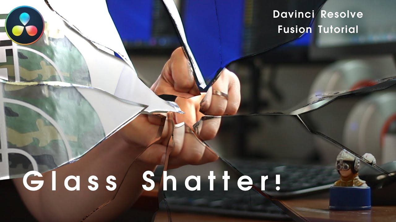 Glass Shatter ! ガラス粉砕エフェクトの作り方 | Davinci Resolve ダビンチリゾルブ Fusion チュートリアル