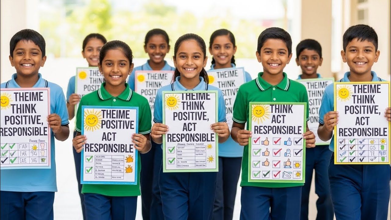Think Positive, Act Responsible | Students Awareness Activity | Monthly Theme Presentation