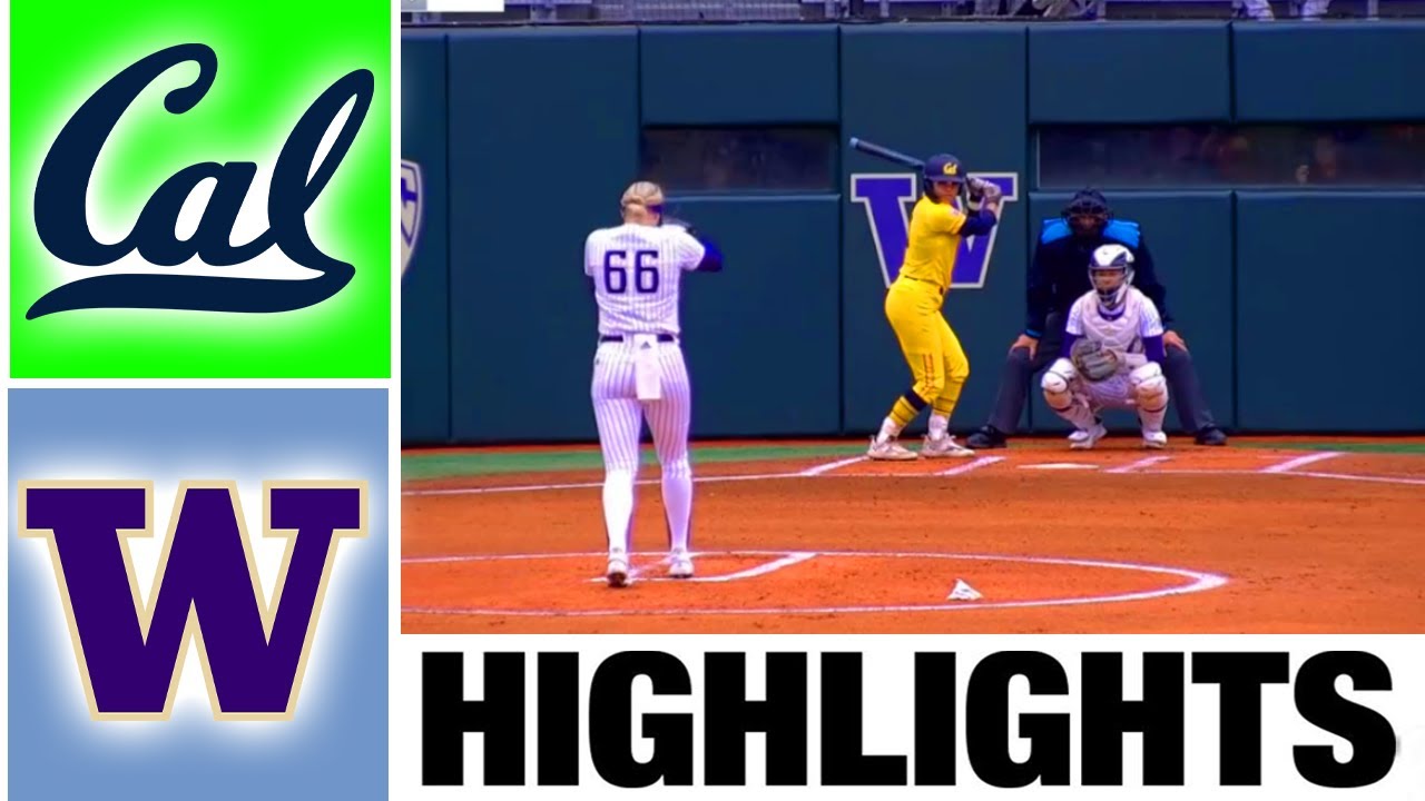 California vs #13 Washington Highlights [GAME 3] | NCAA Softball Highlights | 2023 College Softball